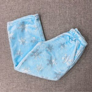iscream xs (4-6) fleece snowflake pj pants EUC